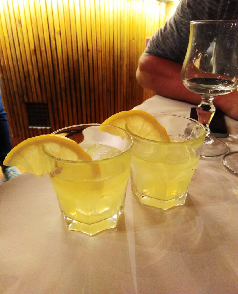 deux verres de Limoncello