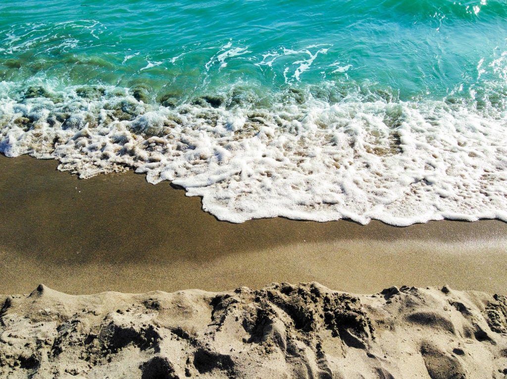 sable en bord de mer